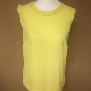 J.Crew Drapey Ruffle Trim Top